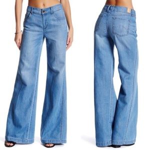 Level 99 Tyler Twisted Wide Leg Denim